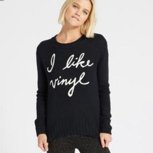 🌻 Adam Levine Collection “I Like Vinyl” Sweater M